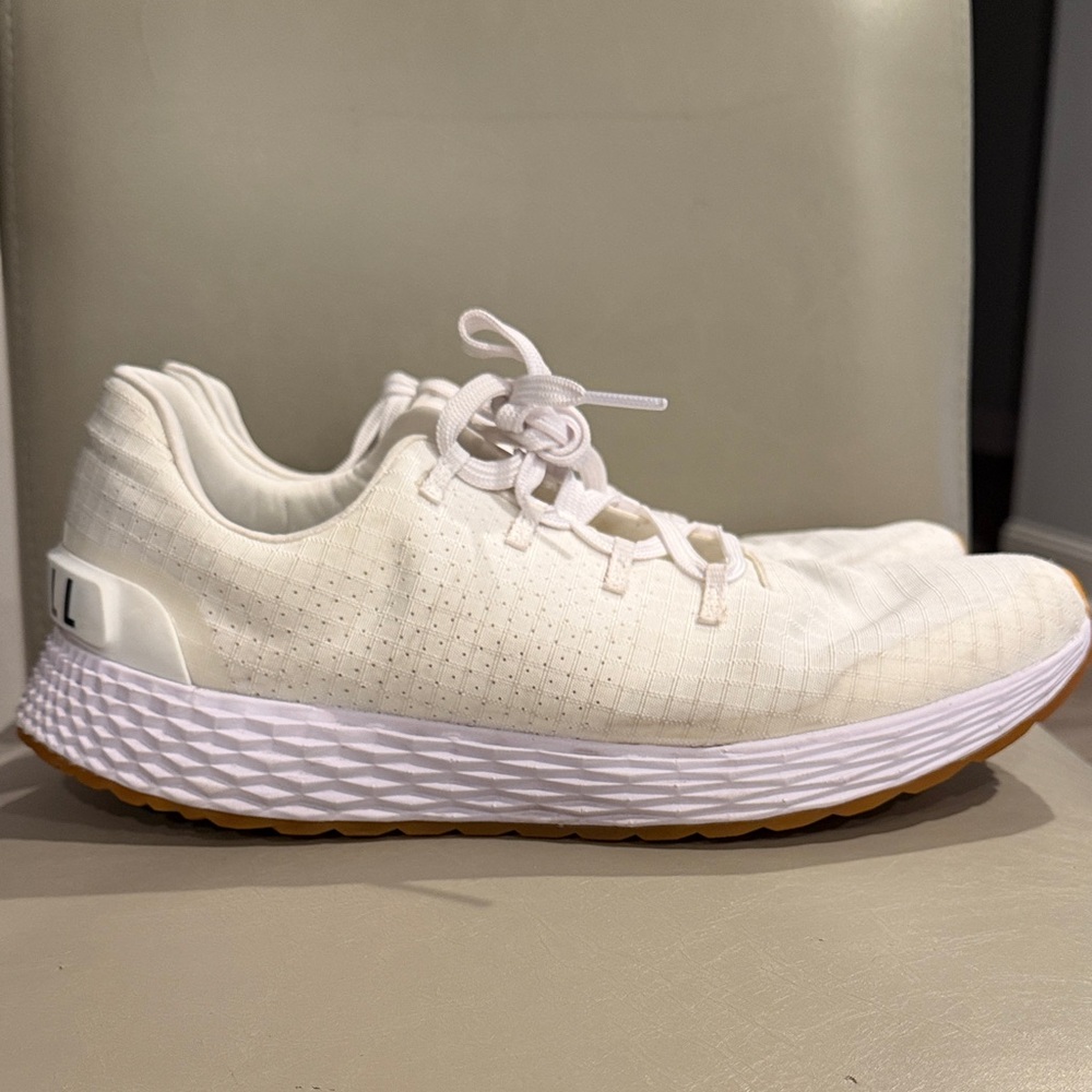 NoBull Men’s All Day Ripstop Shoes- White Gum- Size 11
